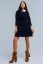 Navy Contrasting Color Dress