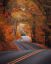 A fall drive in Sunapee, New Hampshire
