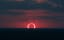 A beautiful view of Sunset and a Solar Eclipse all happening at the same time