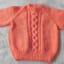 Children's Cabled Jumper Hand Knitted in Chunky Yarn, Child's Chunky Sweate