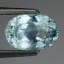 Aquamarine gemstone oval faceted 1.70 caratsmm
