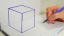 How to Draw a Cube 3D Trick art on paper. OPTICAL illusion.