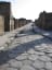 Raised sidewalk beside a 2000-year-old paved road, Pompeii, Italy