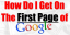 Best tips to come on the first page of Google Search