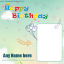 birthday card with name and photo editor online