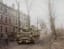 An M10 “Wolverine” tank destroyer from the 644th TD Btn. Attached to the US 8th Infantry Div., 1st Army, entering the German city of Düren, North Rhine-Westphalia. Feb. 24th, 1945