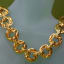 Haute Couture Link Statement Runway Vintage Gold Necklace