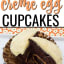Cadbury Chocolate Creme Egg Cupcakes with Salted Caramel Frosting