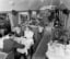 Dining in a Great Western Railway buffet car in Britain, September 1938.