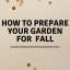 How to Prepare your Garden for Fall -