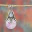 Pink Rainbow Moonstone Pendant, 925 Sterling Silver, Pretty Love Pendant, Pink Jewelry, Modern Pendant, Trendy Pendant, Engagement Gift.