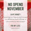No Spend November!