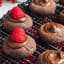 Chocolate Thumbprint Cookies with Raspberries