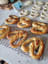 Baking some soft pretzels while the toddler naps.