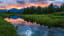 Sunset at Blacktail Ponds, Grand Teton National Park, Jackson WY. USA