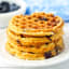 Keto Blueberry Waffles - mini gluten free chaffles for a low carb breafkast!
