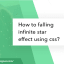 How to falling infinite star effect using css?