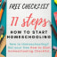 How To Start Homeschooling Checklist