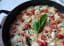 One Skillet Caprese Orzo with Shrimp