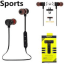 Wireless Sports Bluetooth Magnet Earphone Headset Headphone, Red & Golden