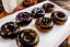 Gingerbread donuts with Halloween sprinkles