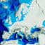 Elevation map of Europe