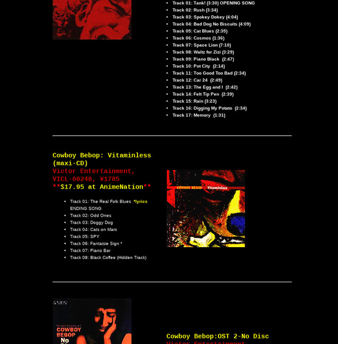 Cowboy Bebop Ost 2 No Disc لم يسبق له مثيل الصور Tier3 Xyz