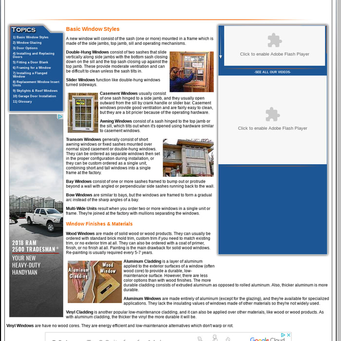 Mix Hometime How To Window Doors Basic Window Styles