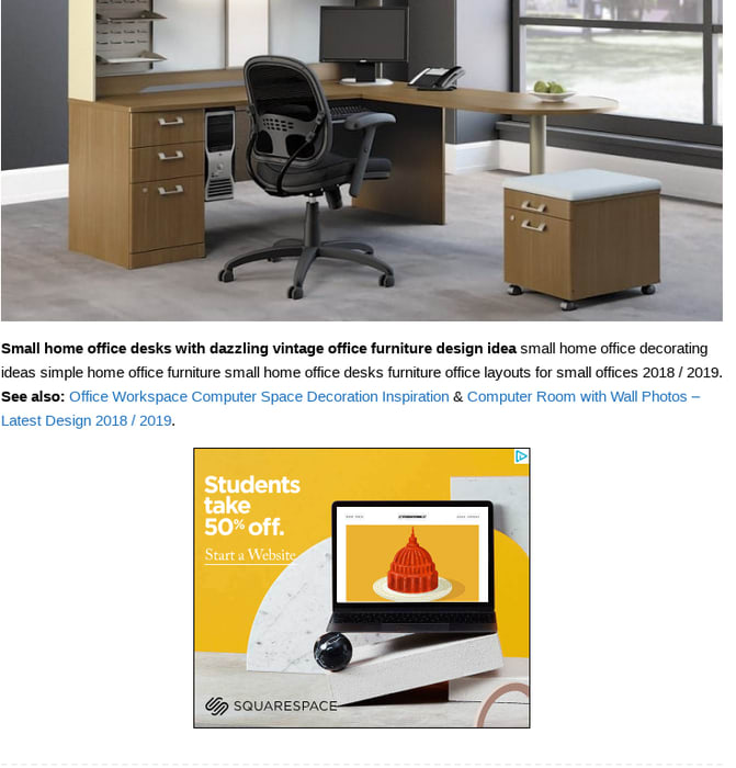 Mix Small Home Office Desks With Dazzling Vintage Office
