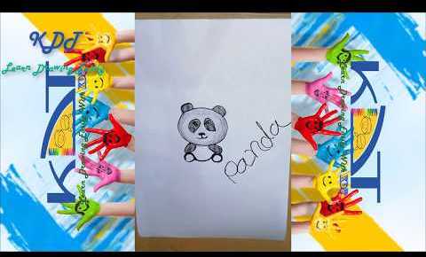 Mix Draw A Cute Panda How To Draw Panda Panda Drawing For Kids