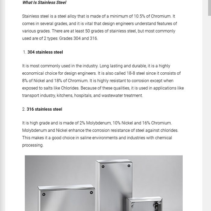 What Is Stainless Steel Made Of >> Mix Top 7 Benefits Of Stainless Steel Enclosures Lean What Is Stainless Steel Made Of >> Mix Top 7 Benefits Of Stainless Steel Enclosures Lean