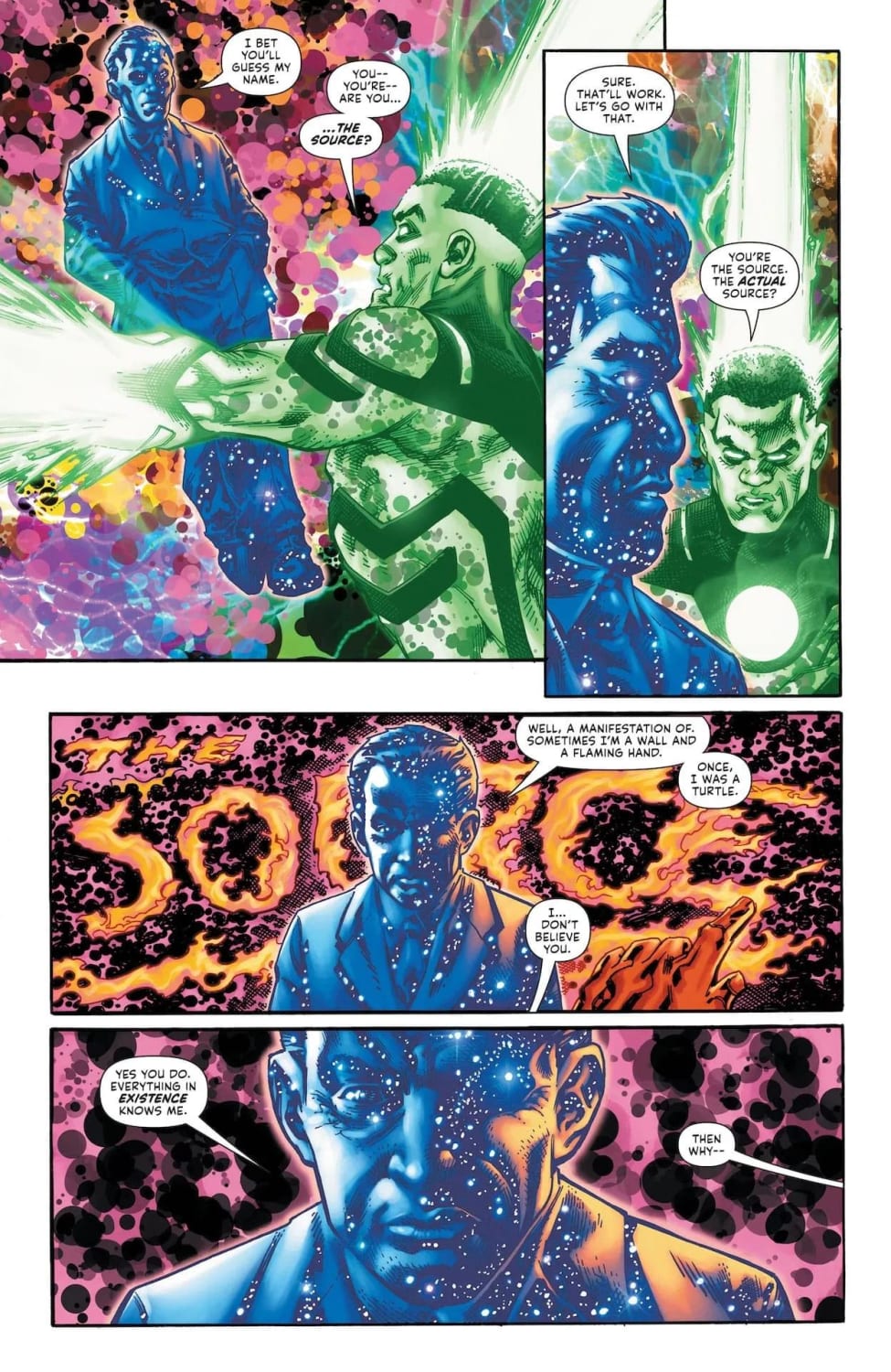 [Comic Excerpt] Beautiful Jack Kirby homage! (Green Lantern #12 by Tom Raney, Marco Santucci)