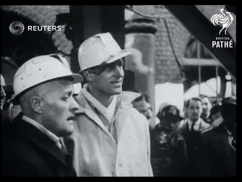 ROYAL: Prince Philip visits Lancashire coalfields (1952)