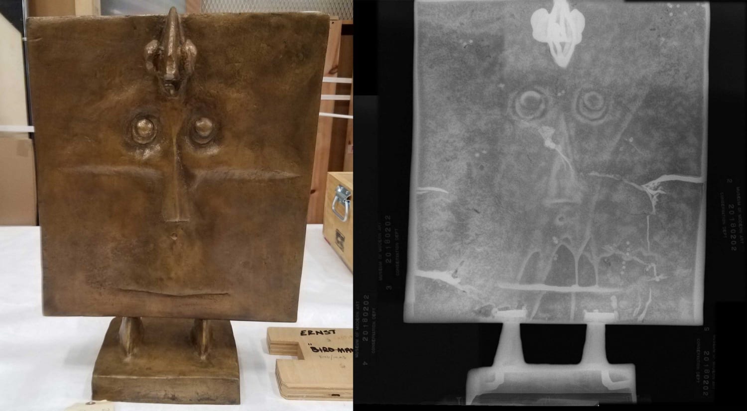 Learn how our conservation department uses radiography and alloy analysis to fill in the gaps of an object’s history in part two of our exploration of Max Ernst’s bronze sculptures: