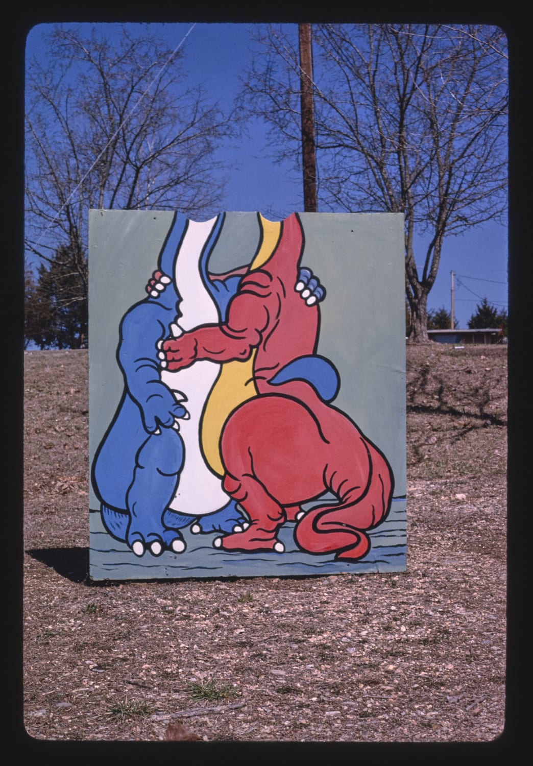 double photo opportunity, dinosaur world, eureka springs, arkansas, 1994