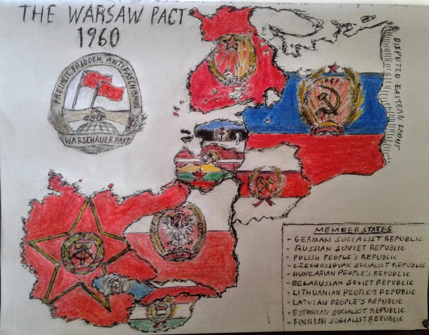 Reverse WWII, the postwar world: the Warsaw Pact