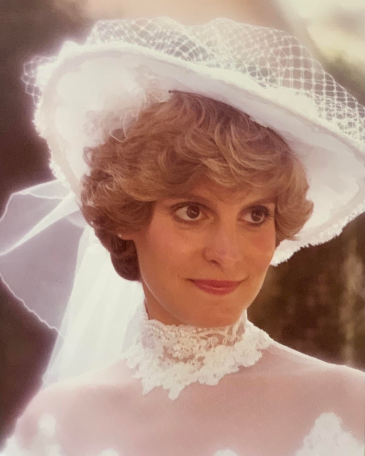 My mother on her wedding day in 1983. Everyone thought she looked so much like Princess Diana.