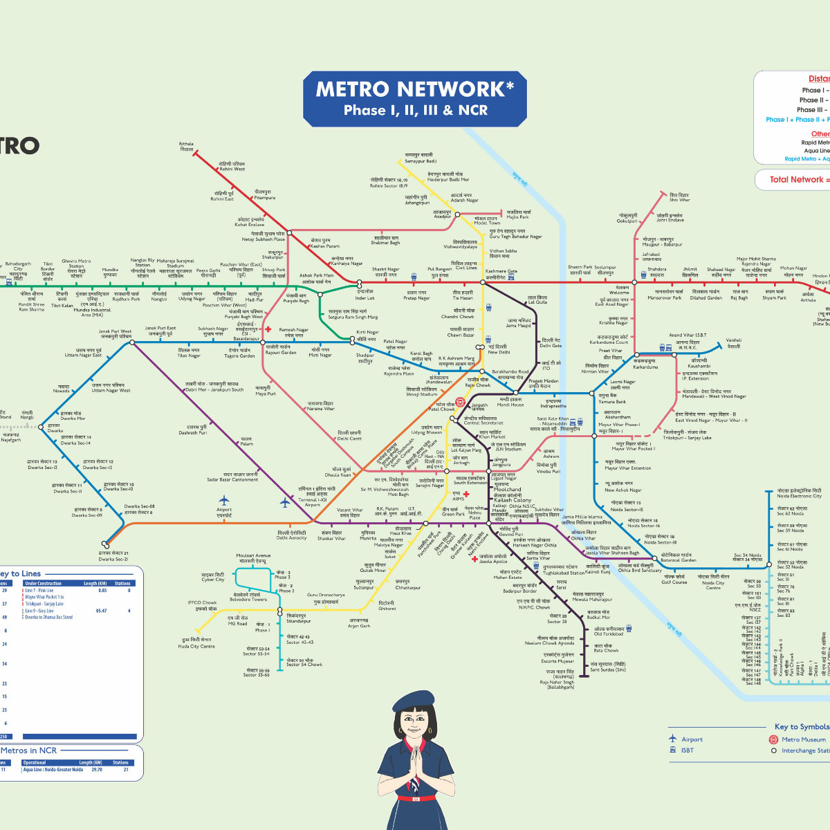 Printable Delhi Metro Map Complete Guide to Delhi Metro Commute