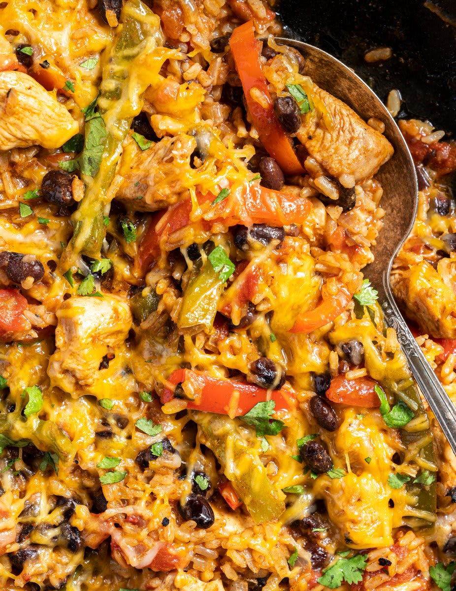 This fiesta chicken is a flavor-packed dinner that only takes 25 minutes from start to finish: