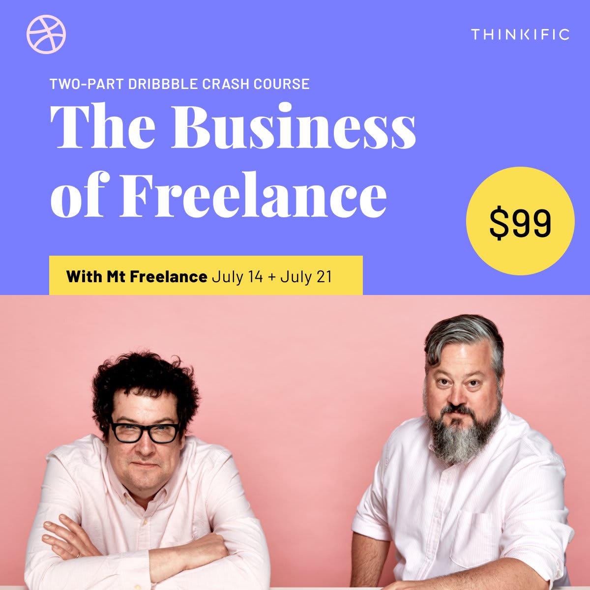 Ever thought about doubling your current freelance rate ? We've teamed up with Mt.Freelance to bring you a 2-part crash course on how to charge more and get more of the freelance work you want! Thanks to our sponsors at @thinkific tickets are only $99 –