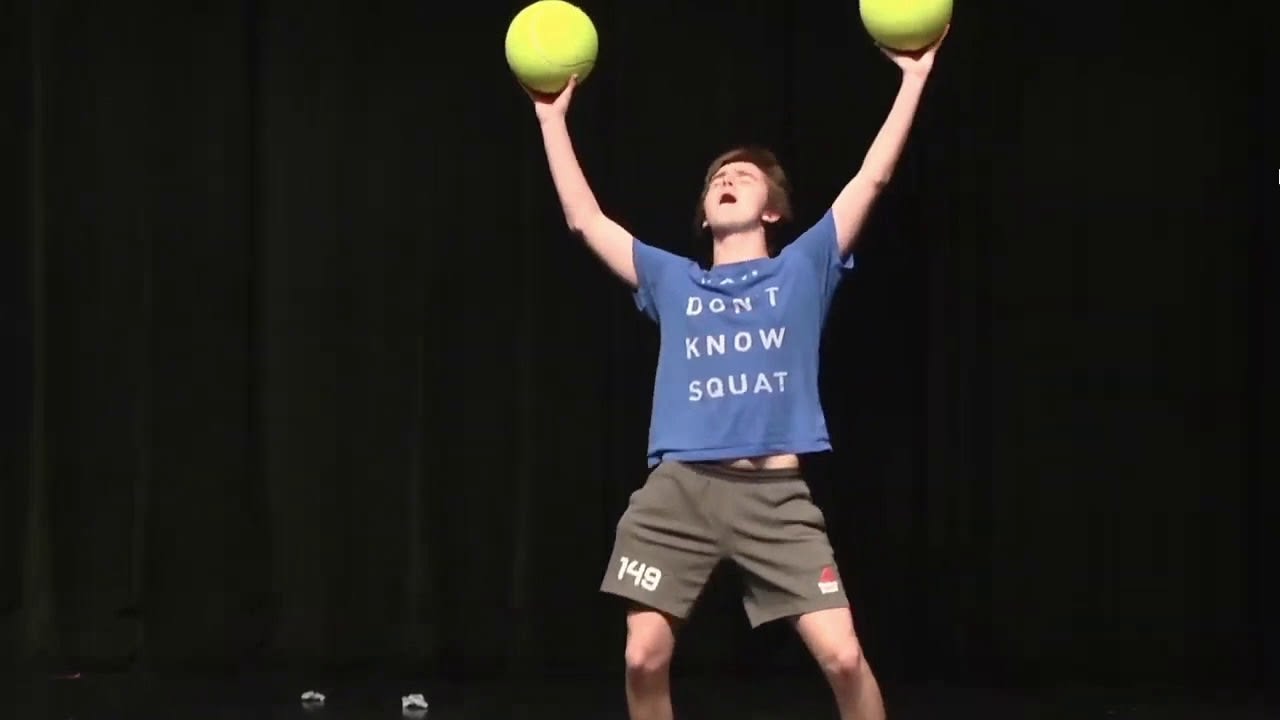 I practiced juggling for over a year to perform at my senior talent show and this is how it went