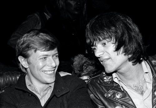 David Bowie & Dee Dee Ramone by Bobby Grossman.