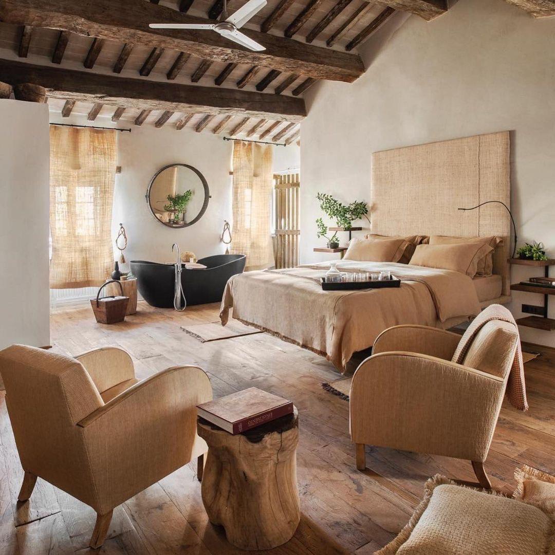 A room in a Boutique hotel in Tuscany, Italy.