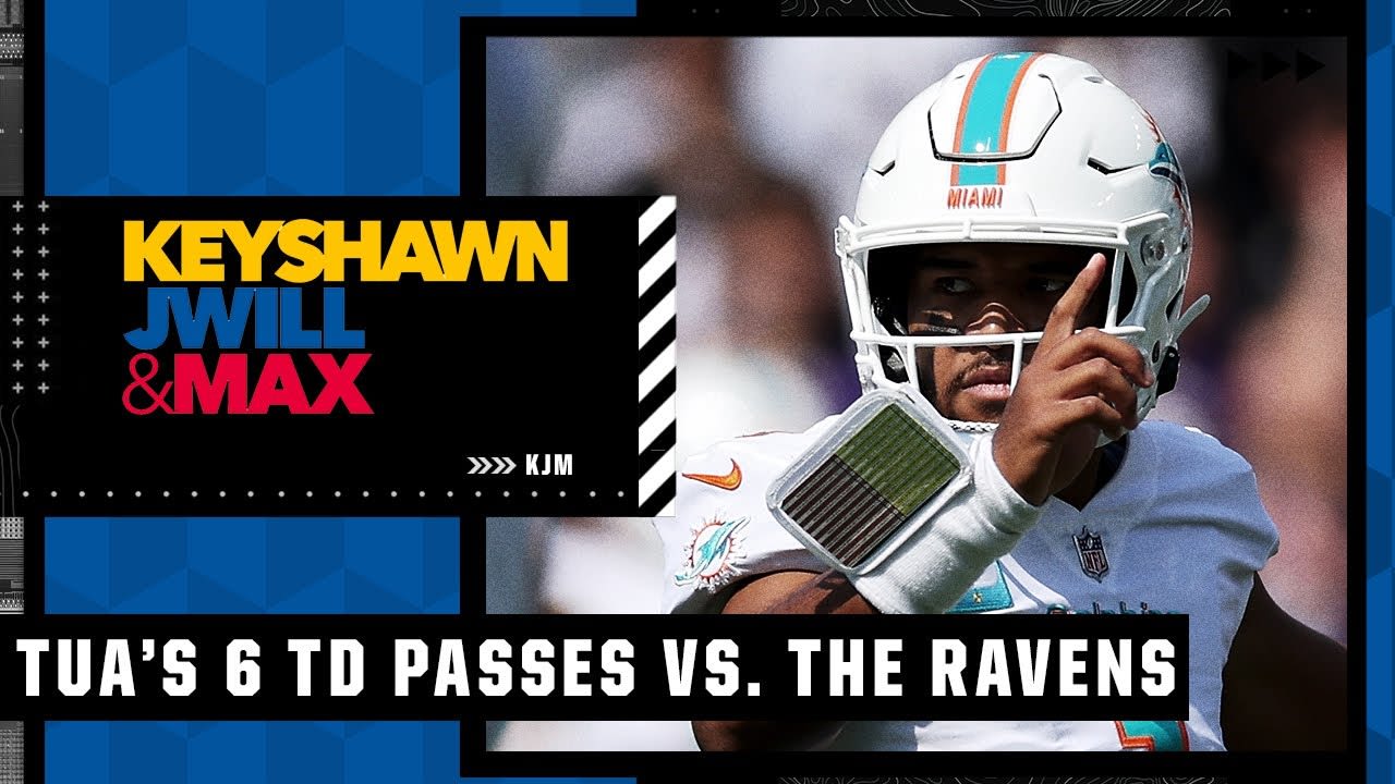 Reacting to Tua Tagovailoa's 6 TD passes in the Dolphins 42-38 win vs. the Ravens in Week 2 🏈 | KJM