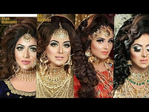 Mix Bridal Hairstyle And Makeup 2020 In Pakistan Bridal Makeup