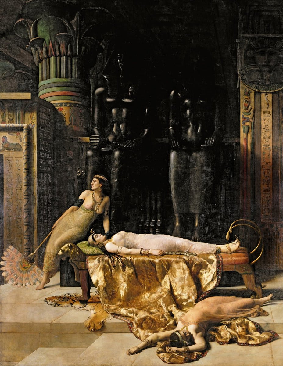 "The death of Cleopatra" by John Maler (1890).