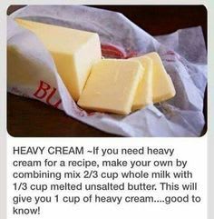 Make Your Own Heavy Cream In A Pinch