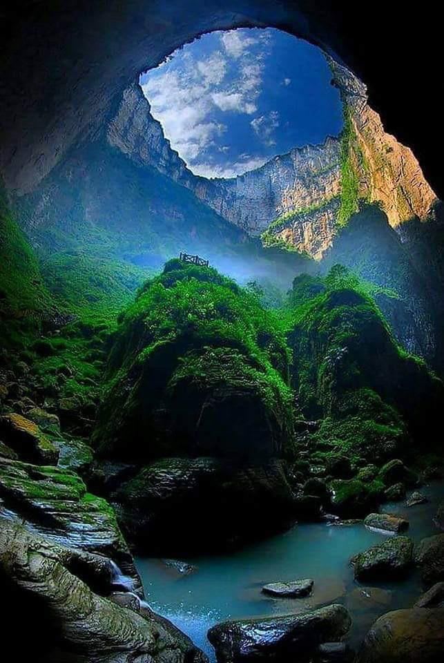 World's deepest sinkhole in China
