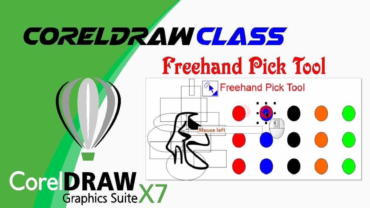 Mix Using Freehand Pick Tool In Coreldraw X7 In Urdu And Hindi