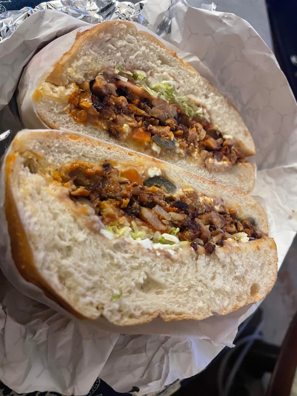 Al Pastor Torta from Jalapeno King in Brooklyn, as recommended by this sub!